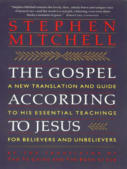 Title details for The Gospel According To Jesus by Stephen Mitchell - Available